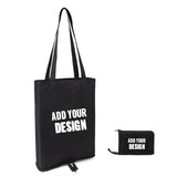 TOPTIE Custom Print Foldable Cotton Tote Bag Reusable Recycled Grocery Shopping Bag, for DIY, Gift