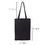 TOPTIE Foldable Cotton Tote Bag Durable Reusable Recycled Grocery Shopping Bag, for DIY, Gift