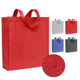 TOPTIE 12 PCS Stylish Pattern Non-woven Tote bag Reusable Waterproof Grocery Shopping Bag, Large & Durable