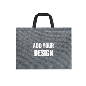 TOPTIE Custom Print Reusable Waterproof Grocery Bag Shopping Totes, Eco-Friendly Material, Large & Durable