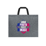 TOPTIE Custom Print Reusable Waterproof Grocery Bag Shopping Totes, Eco-Friendly Material, Large & Durable