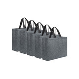TOPTIE 5 PCS Reusable Waterproof Grocery Bag Shopping Totes, Eco-Friendly Material, Large & Durable