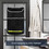 TOPTIE Custom Print Hanging Laundry Hamper Bag Door/Wall Hanging Storage Basket for Home Bathroom with 2 Types Hooks