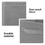 TOPTIE Fabric Storage Cube Bins Foldable Organizer Baskets Box Containers with Handles