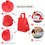 TOPTIE Take Away Food Bags, Thermal Insulated Waterproof Bag for Warm or Cold Food, Restaurant or Picnic