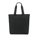TOPTIE Zipper Tote Shoulder Bag Multi-Pockets Handbag Large Capacity, Black, 12.2