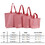 TOPTIE Custom Print Non-woven Reuasble Shopping Bags Gift Bags with Handle, Clothing Package Bags Grocery Bags