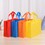 TOPTIE Reusable Non-woven Shopping Bag Eco-friendly Packing Bag for Party, School, Gift Decoration, Price/each