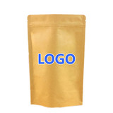 Custom Kraft Stand Up Pouch, 1 OZ to 2 LB, 5.5 mil - 1 Color Printing
