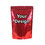Custom Foil Lined Stand Up Pouch with Zipper, Red, 4.7 mil - 1 Color Printing