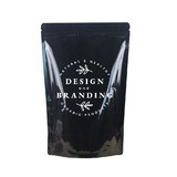 Custom Foil Lined Stand Up Pouch With Zipper, PET Black Sealing Candy, Coffee Food Bags, 4.7 Mil, One Color Silk Screen Printing