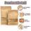 Muka Custom Kraft Flat Pouch w/Window, Personalized Food Pouch Bag, 1 OZ, 3 1/2"W x 5 1/2"L, FDA Compliant, One Color Printing