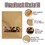 Muka 50 PCS Re-Sealable Kraft Flat Pouch with Window, Food Bags for Packaging, FDA Compliant, 3.5"W x 5.5"L