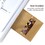 Muka 50 PCS Re-Sealable Kraft Flat Pouch with Window, Food Bags for Packaging, FDA Compliant, 3.5"W x 5.5"L