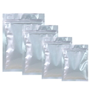 50 PCS Foil Flat Pouch with Zip Closure, FDA Compliant, (0.125 OZ to 3.5 LB)