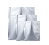100 PCS Silver Metallized Flat Pouch, Reusable Food Pouches Bag 0.125 OZ to 20 OZ