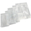 50 PCS Muka Side Gusseted Bag, Clear Poly Pouches, ( 8 OZ to 2 LB ) , FDA Compliant