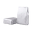 50 PCS Silver Flat Bottom Gusset Bag, (1 OZ to 8 OZ), FDA Compliant