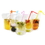 (Price/50 PCS) 15 OZ Clear Zip Lock Stand Up Drink Pouches Bags, 3 Mil, 5"W x 8"H x 3"D, FDA Compliant, Price/50 bags