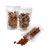Muka 50 PCS Reusable Clear Food Storage Stand Up Pouch Bag Heat Sealable for Storing, Cookie, Snack Tea and Drinking 4 1/4