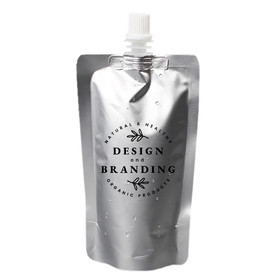 Muka Personalized Foil Spout Pouch Bag for Fluid Packaging, Personalized Aluminum Liquid Pouch Bag, One Color Silk Screen Printing