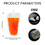Muka 50 PCS 17 OZ Reusable Plastic Flask Clear Spouted Drink Bags, Drink Bags with Funnel, 0.34" Spout