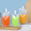 Muka 100 PCS 1.75 OZ Clear Spout Drink Bags, Clear Drink Bags, Reusable Flask Kit, 8.2 mm Spout, BPA Free