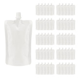 Muka 50 PCS Spout Liquid Stand up Pouches, Drink Pouches for Juice, Milk Packaging, 8.2mm Spout, FDA Compliant, BPA Free