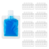 Muka 50 PCS Spout Flat Drink Bags, Good for Jam, Juice, Milk, Honey Packaging,15mm Spout