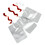 Muka 50 PCS 3.5OZ Foil Plastic Liquid Pouch, Spout Stand Up Pouch Alcohol Pouch BPA Free,  3-1/4"W x 4-3/4"H x 2-1/4"D