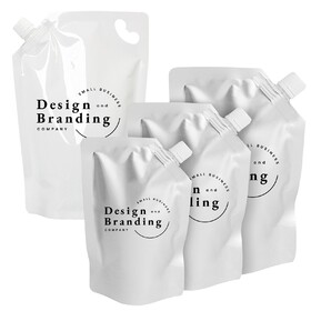 Muka Custom Printed Spout Pouches with Inclined Spout, Personalized Liquid Packaging Pouch