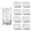 Muka 50 PCS 34 OZ Clear Side Spout Stand Up Pouch Bags w/ Handle, Good for Shampoo, Liquid Soap Packaging, 15mm Spout, BPA Free