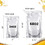 Muka 50 PCS 34 OZ Clear Side Spout Stand Up Pouch Bags w/ Handle, Good for Shampoo, Liquid Soap Packaging, 15mm Spout, FDA Compliant, BPA Free
