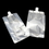 (Price/50 PCS) Clear Spouted Side Gusseted Bag, Good for Juice, Jam, Milk Packaging, 27 Fluid Ounces, 5mil, 15mm Spout, FDA Compliant, BPA Free