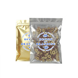 Custom Flat Pouch w/Zip, Personalized Food Pouch Bag, One Color Silk Screen Printing