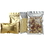 100 PCS Gold / Frosted Flat Pouch w/ Zip Closure (2 OZ to 27 OZ), 3 mil, Price/100 bags