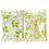 100 PCS Poly Zip Flat Pouch (1.5-20 oz) w/Clear Window, 3 Mil, Green Flower Patern, Price/100 bags