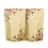 100 PCS Natural Kraft Foil Stand Up Zip Pouch w/Flower Pattern,