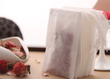 100 PCS Muka Disposable Drawstring Seal High Grade Paper Tea Bags, String Filter Bags