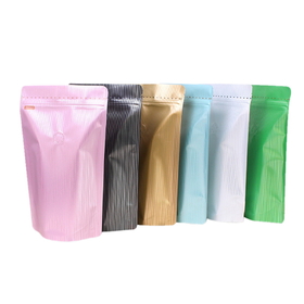 50 PCS Aspire Heat Sealable Stand up Coffee Bags with Degassing Valve and Double Ziplock, Pull Tab Zipper, FDA Compliant