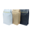 50 PCS Side Gusseted Bags, Coffee Bags with Degassing Valve and Double Ziplock, Pull Tab Zipper, FDA Compliant