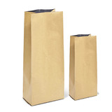 Muka 50 PCS Coated Kraft Coffee Bags, Side Gusseted Bags With Degassing Valve, FDA Compliant