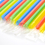 Muka 50 PCS Individually Wrapped Straws Assorted Flexible Drinking Straws, Plastic Straws, 10 1/4" L, 1/4" Dia