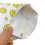 Muka Muka 100 PCS Smile Pattern Wax Paper Flat Bags, Greaseproof Paper Bags, Paper Sandwich Bags