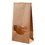 (Price/50 PCS) Waxed Kraft Tin Ties Bags, Bakery Bags with Clear Window