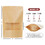 Muka Sample 1.5 LB Kraft Frosted Window Stand Up Pouch with Ziplock, 6mil