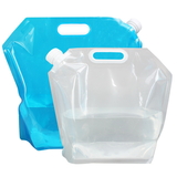 (Price/ 6 PCS) Collapsible Water Tank Water Container Water Carrier, Refillable Water Bag wth Spout, 3 L, 5 L, 10 L, 20 L