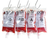 Muka 20 PCS Spout Blood Bags For Juice, Vampire IV Bags For Halloween Party (5 OZ, 8 OZ)