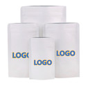 Custom White Kraft Stand-up Pouch with Zipper, Foil Lined Pouches, (1 OZ to 2.5 LB), 5.5 mil