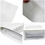 50 PCS White Kraft Flat Bottom Bags w/ Frosted Window and Zipper, 8 OZ, 4"W x 8"H x 2 1/2"D, FDA compliant